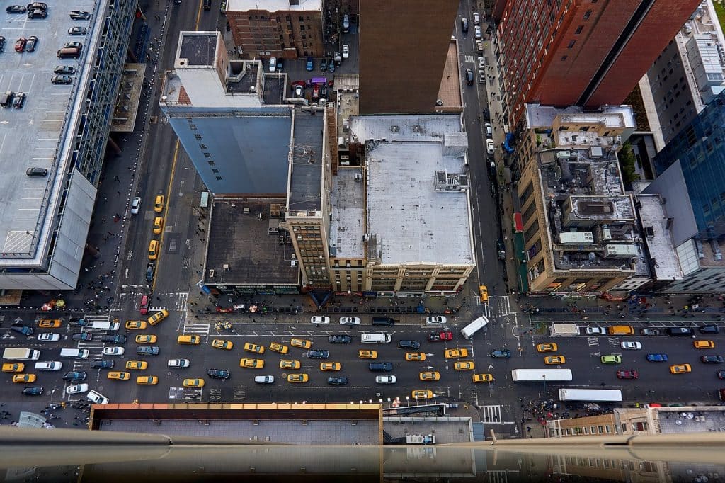 rue New York vue de haut