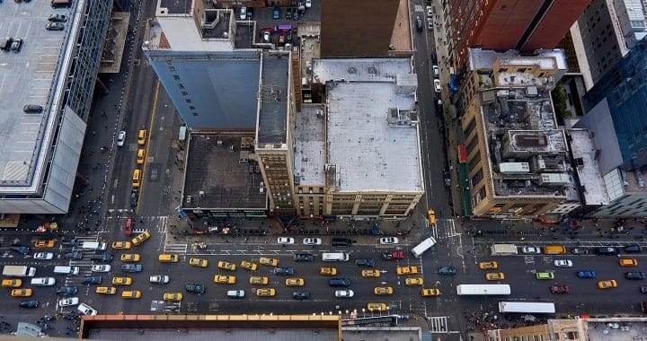 rue New York vue de haut
