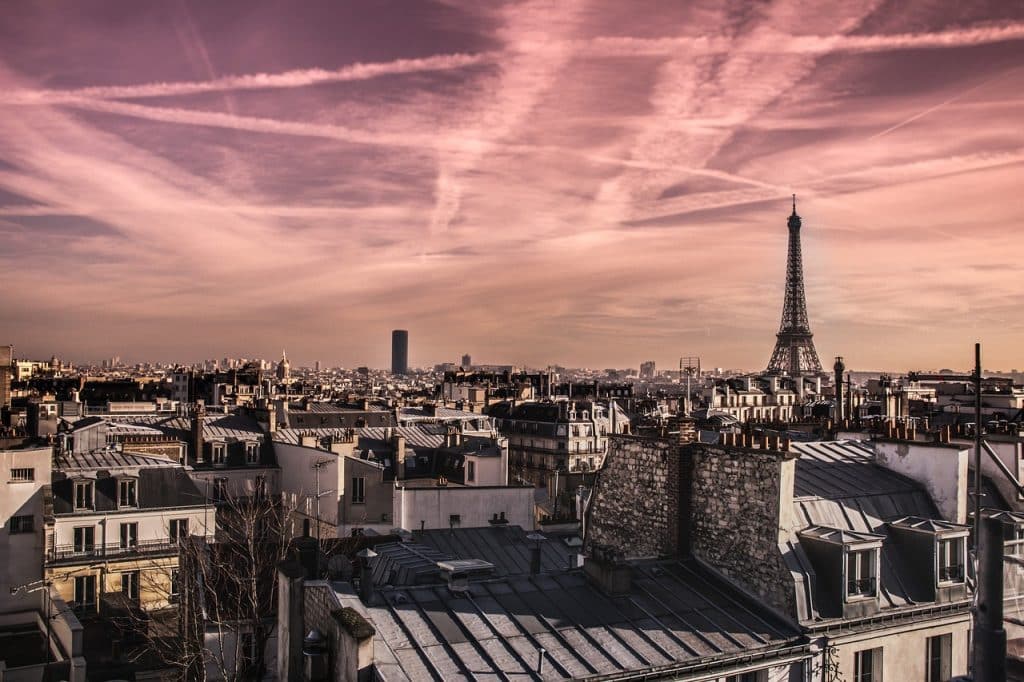 vue paysage Paris tour Eiffel